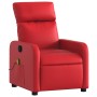 Sillón de masaje reclinable cuero sintético rojo en Sillones | Comprar online en Foru.es