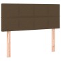 Cama box spring con colchón y LED tela marrón oscuro 120x200 cm de vidaXL, Camas y somieres - Ref: Foro24-3133144, Precio: 38...