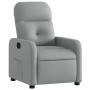 Sillón reclinable de tela gris claro en Sillones | Comprar online en Foru.es