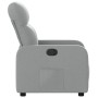 Sillón reclinable de tela gris claro en Sillones | Comprar online en Foru.es