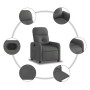 Sillón reclinable de tela gris oscuro en Sillones | Comprar online en Foru.es
