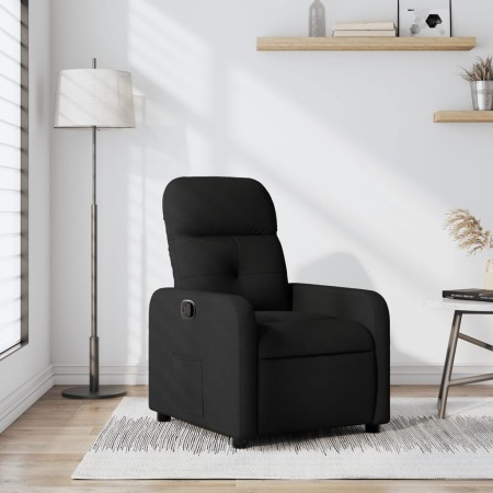 Sillón reclinable de tela negro en Sillones | Comprar online en Foru.es