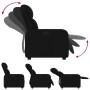 Sillón reclinable de tela negro en Sillones | Comprar online en Foru.es