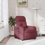 Sillón reclinable de tela rojo tinto en Sillones | Comprar online en Foru.es