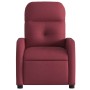 Sillón reclinable de tela rojo tinto en Sillones | Comprar online en Foru.es