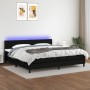 Cama box spring colchón y luces LED tela negro 200x200 cm de vidaXL, Camas y somieres - Ref: Foro24-3133423, Precio: 603,33 €...