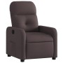 Sillón reclinable de tela marrón oscuro en Sillones | Comprar online en Foru.es