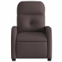 Sillón reclinable de tela marrón oscuro en Sillones | Comprar online en Foru.es