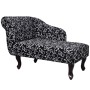 Diván de tela blanca y negra de vidaXL, Divanes - Ref: Foro24-242403, Precio: 207,32 €, Descuento: %