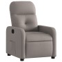 Sillón reclinable de tela gris taupe en Sillones | Comprar online en Foru.es
