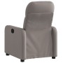 Sillón reclinable de tela gris taupe en Sillones | Comprar online en Foru.es