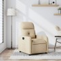 Sillón reclinable de tela crema en Sillones | Comprar online en Foru.es