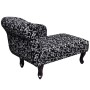 Diván de tela blanca y negra de vidaXL, Divanes - Ref: Foro24-242403, Precio: 207,32 €, Descuento: %