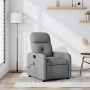 Sillón reclinable de masaje de tela gris claro en Sillones | Comprar online en Foru.es