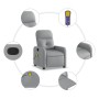 Sillón reclinable de masaje de tela gris claro en Sillones | Comprar online en Foru.es