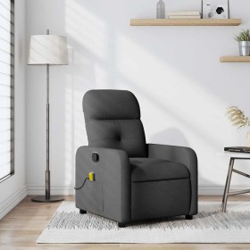 Sillón de masaje reclinable de tela gris oscuro en Sillones | Comprar online en Foru.es