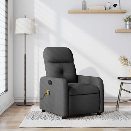 Sillón de masaje reclinable de tela gris oscuro en Sillones | Comprar online en Foru.es