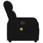 Sillón reclinable de masaje de tela negro en Sillones | Comprar online en Foru.es