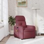 Sillón de masaje reclinable de tela color vino tinto en Sillones | Comprar online en Foru.es
