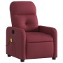 Sillón de masaje reclinable de tela color vino tinto en Sillones | Comprar online en Foru.es