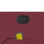 Sillón de masaje reclinable de tela color vino tinto en Sillones | Comprar online en Foru.es
