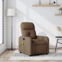 Sillón reclinable con masaje de tela marrón en Sillones | Comprar online en Foru.es