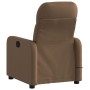 Sillón reclinable con masaje de tela marrón en Sillones | Comprar online en Foru.es