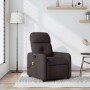 Sillón de masaje reclinable de tela marrón oscuro en Sillones | Comprar online en Foru.es