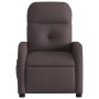 Sillón de masaje reclinable de tela marrón oscuro en Sillones | Comprar online en Foru.es