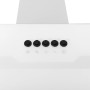 Campana extractora pared acero y vidrio templado blanco 90 cm de vidaXL, Extractores - Ref: Foro24-51670, Precio: 189,84 €, D...
