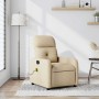 Sillón de masaje reclinable de tela crema en Sillones | Comprar online en Foru.es