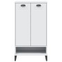 Mueble zapatero VIKEN madera de ingeniería blanca en Zapateros y organizadores de calzado | Comprar online en Foru.es