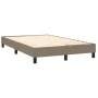 Boxspringbett mit Matratze und LED-Stoff in Taupegrau, 120 x 200 cm von vidaXL, Betten und Lattenroste - Ref: Foro24-3133465,...
