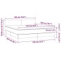 Cama box spring con colchón tela y LED gris claro 180x200 cm de vidaXL, Camas y somieres - Ref: Foro24-3133573, Precio: 540,9...