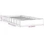 Estructura cama individual pequeña madera maciza gris 75x190 cm de vidaXL, Camas y somieres - Ref: Foro24-820698, Precio: 134...
