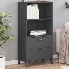 Librería VIKEN madera de ingeniería gris antracita 60x35x123 cm en Librerías y estanterías | Comprar online en Foru.es