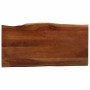 Mesa de centro madera maciza de acacia marrón miel 110x55x40 cm en Mesas de centro | Comprar online en Foru.es