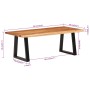 Mesa de centro madera maciza acacia 110x55x40 cm en Mesas de centro | Comprar online en Foru.es