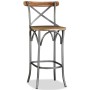 Taburete de cocina de madera maciza de mango de vidaXL, Taburetes de cocina - Ref: Foro24-244593, Precio: 165,76 €, Descuento: %
