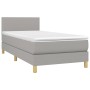 Cama box spring colchón y luces LED tela gris claro 80x200 cm de vidaXL, Camas y somieres - Ref: Foro24-3133509, Precio: 274,...