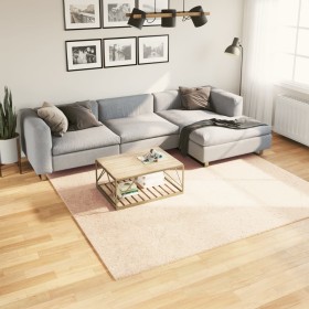 Alfombra de pelo corto suave lavable HUARTE beige 240x240 cm en Alfombras | Comprar online en Foru.es