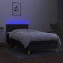 Cama box spring colchón y luces LED tela negro 90x190 cm de vidaXL, Camas y somieres - Ref: Foro24-3133519, Precio: 308,44 €,...