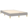 Cama box spring con colchón tela y LED gris claro 120x200 cm de vidaXL, Camas y somieres - Ref: Foro24-3133541, Precio: 384,3...