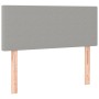 Cama box spring con colchón tela y LED gris claro 120x200 cm de vidaXL, Camas y somieres - Ref: Foro24-3133541, Precio: 384,3...
