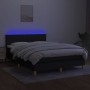 Cama box spring colchón y luces LED tela negro 140x190 cm de vidaXL, Camas y somieres - Ref: Foro24-3133551, Precio: 445,40 €...