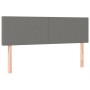 Cama box spring colchón y luces LED tela gris oscuro 140x200 cm de vidaXL, Camas y somieres - Ref: Foro24-3133558, Precio: 42...