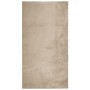Alfombra de pelo corto suave lavable HUARTE arena 80x150 cm en Alfombras | Comprar online en Foru.es