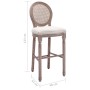Taburete de cocina 2 unidades lino blanco de vidaXL, Taburetes de cocina - Ref: Foro24-245352, Precio: 334,38 €, Descuento: %