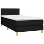 Cama box spring con colchón LED tela negro 100x200 cm de vidaXL, Camas y somieres - Ref: Foro24-3133695, Precio: 308,70 €, De...