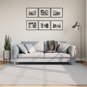 Alfombra de pelo corto suave lavable HUARTE gris 200x200 cm en Alfombras | Comprar online en Foru.es